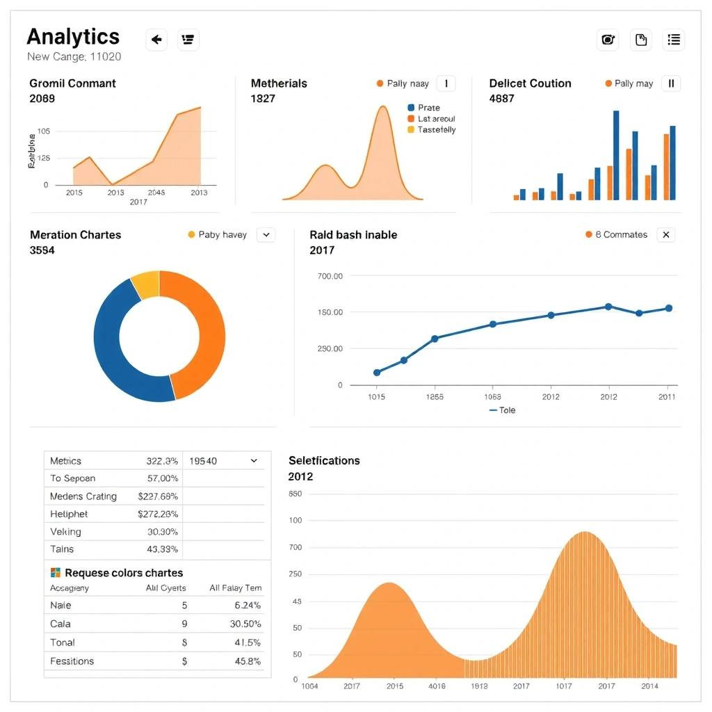 Analytics dashboard showing clean data visualization