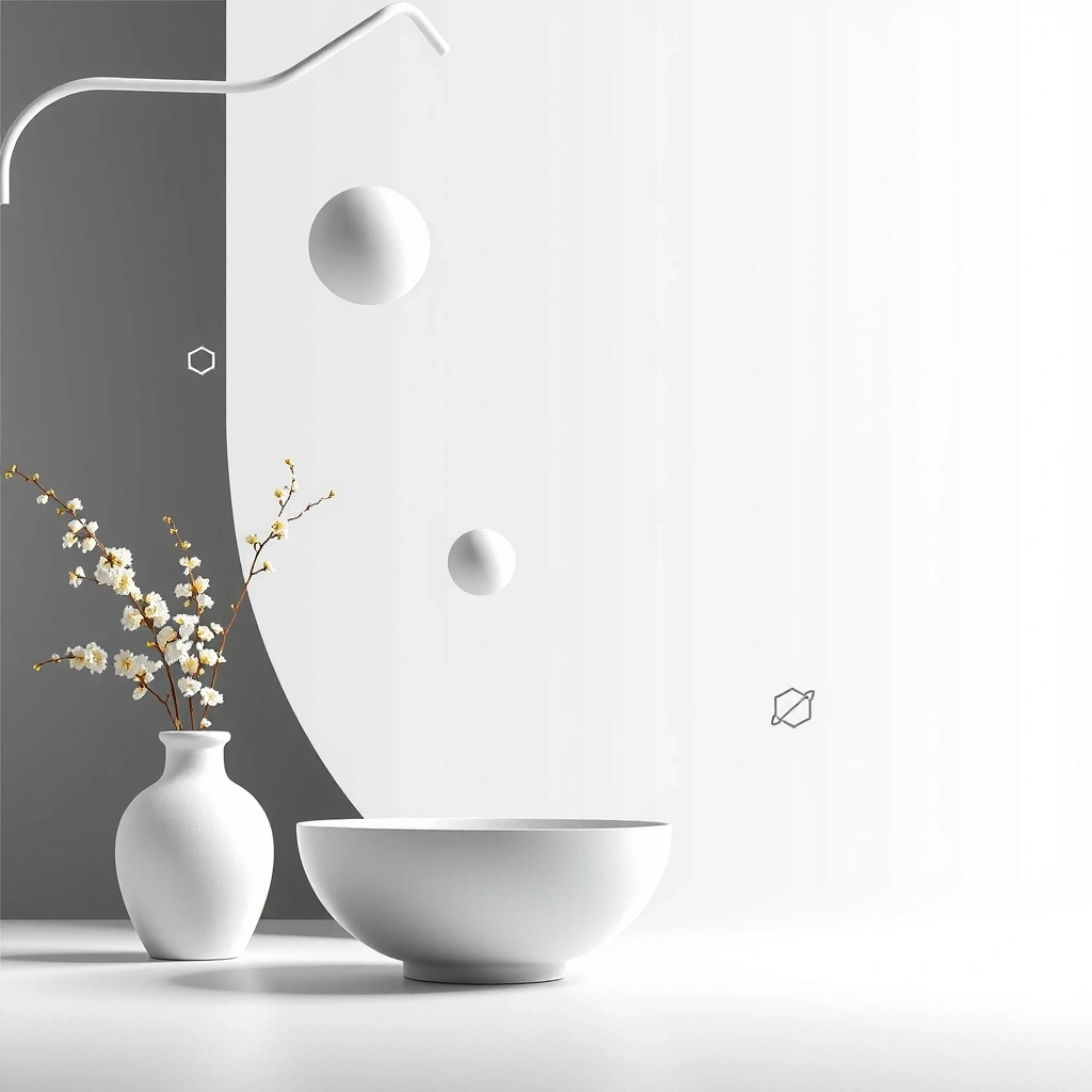 Minimalist web design hero background