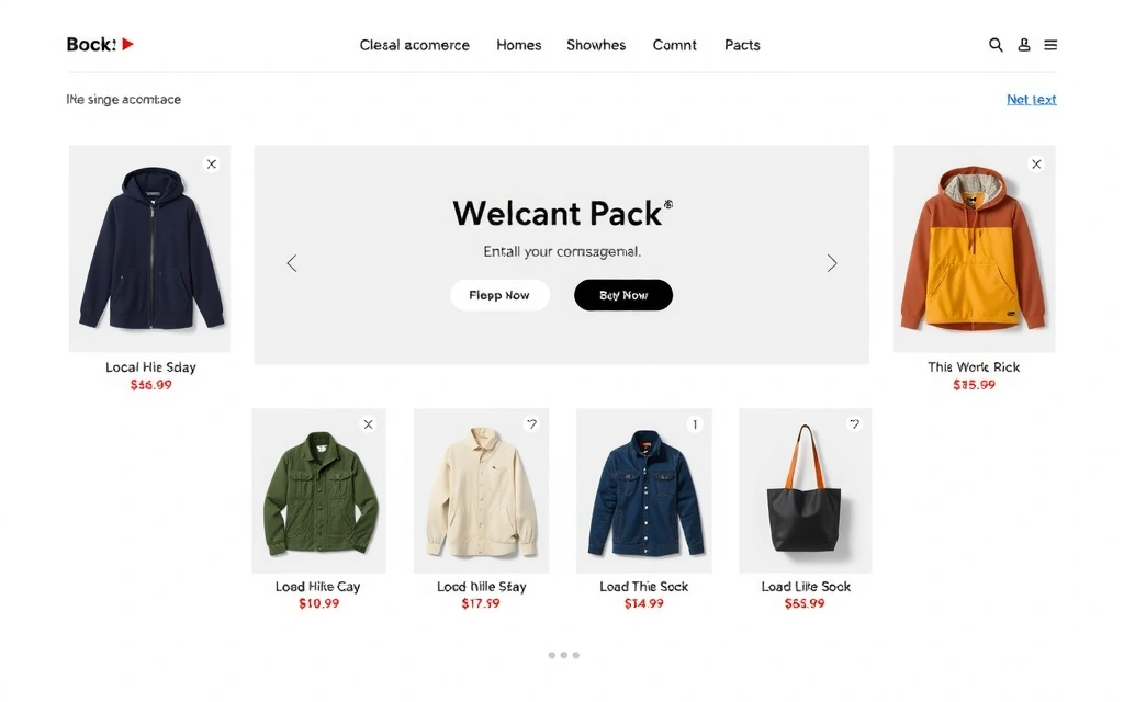 Clean E-commerce - Minimalist online store