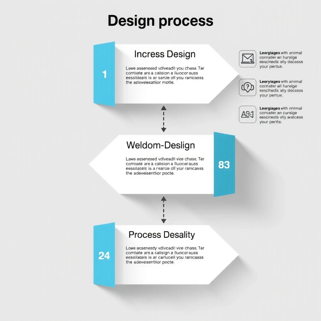 Design process workflow illustration